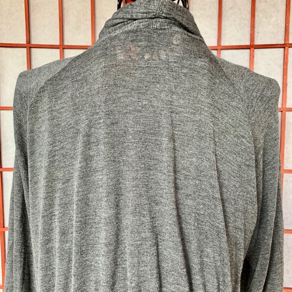 AB Studio Jersey Asymmetrical Draped Cardigan NWOT - Picture 3 of 6